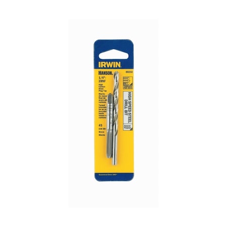 Irwin Irwin Hanson Steel SAE Drill and Tap Set No 3 1/4 in. 2 pc 80232